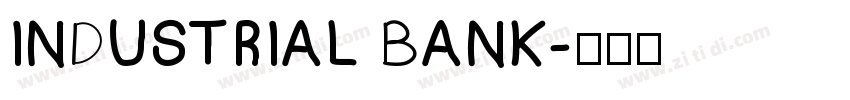 INDUSTRIAL BANK字体转换